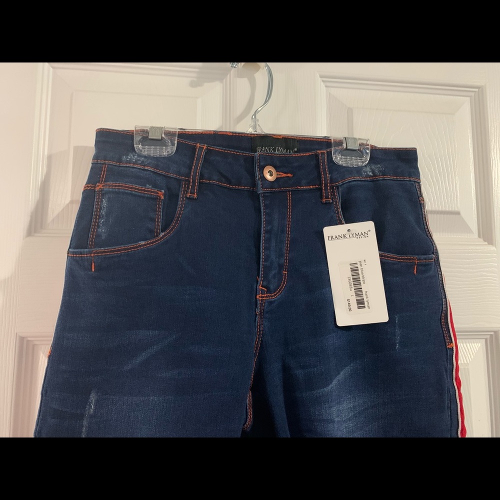 NWT Frank Lyman Skinny Jeans Distressed Look - Picture 6 of 11